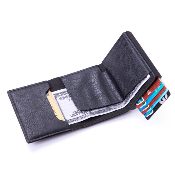 Side Push Auto Pop-Up Card Holder