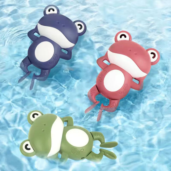 Baby Dusche  Uhrwerk Niedliches Tier schwimmender Frosch