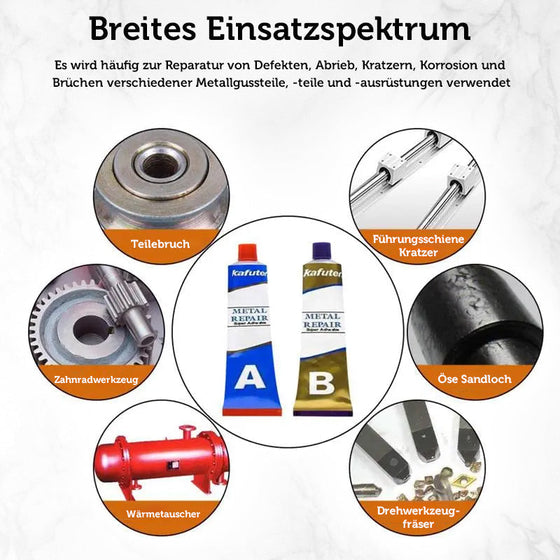 Reparaturpaste für Kaltschweißmetalle