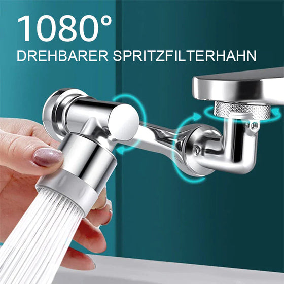 Rotierender Wasserhahn mit Spritzfilter