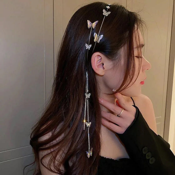 Schmetterling Quaste Haar Kristall Fee Haarband