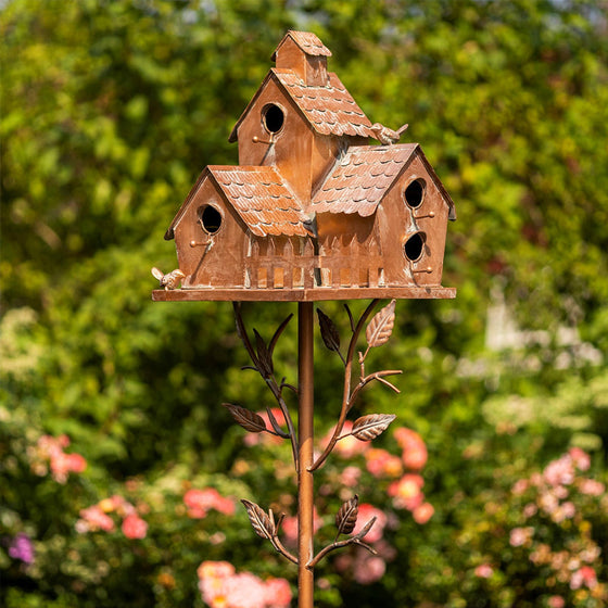 Kreative Garten-Vogelhaus-Dekoration Aus Metall