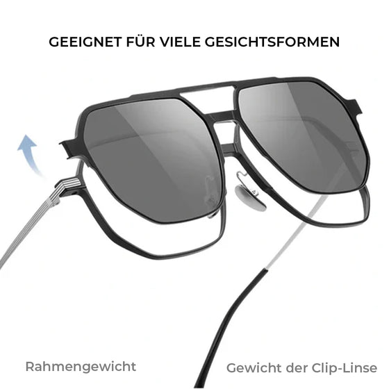 Magnetisch polarisierte 3-in-1-Sonnenbrille