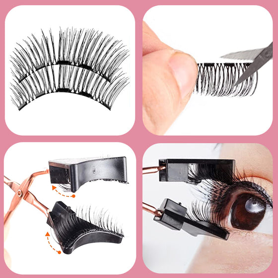 Set mit magnetischen falschen Wimpern