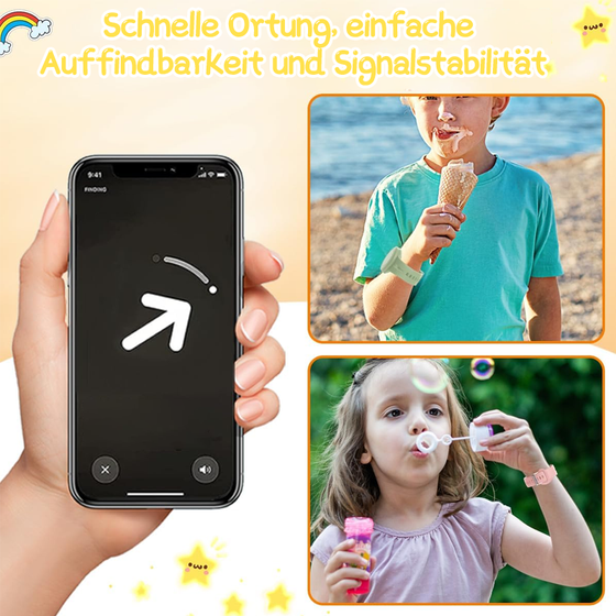 Wasserdichtes Anti-Verlust-Armband aus Silikon für Kinder