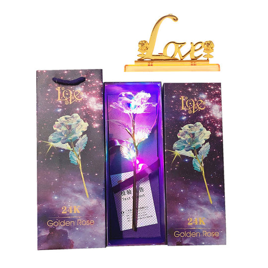 Bunte Galaxy Rose mit Liebe