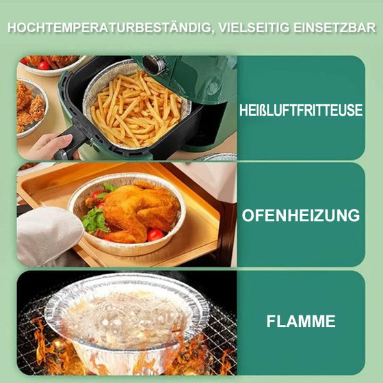 Wiederverwendbare Auskleidungen für Luftfritteusen aus Aluminiumfolie