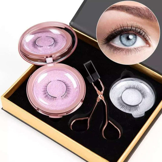 Set mit magnetischen falschen Wimpern