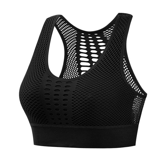 Atmungsaktive Mesh-Sport-BH