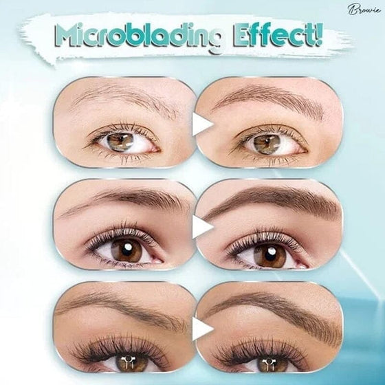 Wasserdichter 3D-Microblading-Augenbrauenstift mit 4 Gabelspitzen