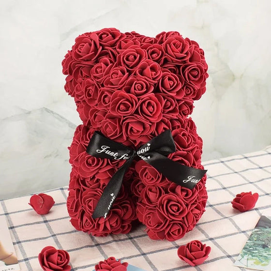 Wunderschönes Geschenk zum Valentinstag - ewiger Roser-Bär