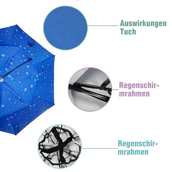 Regenschirmhut für das Fischen und Gartenarbeit