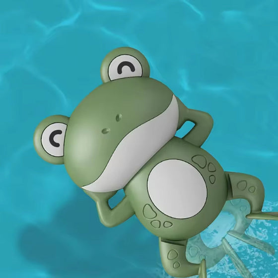 Baby Dusche  Uhrwerk Niedliches Tier schwimmender Frosch