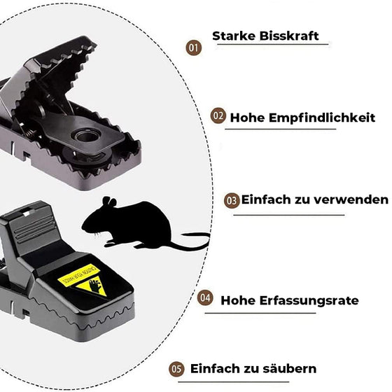 Robuste Mausefalle (6 Stück)