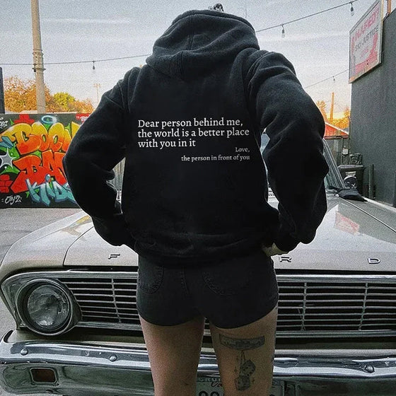 ''Dear Person Behind Me''Sweatshirt