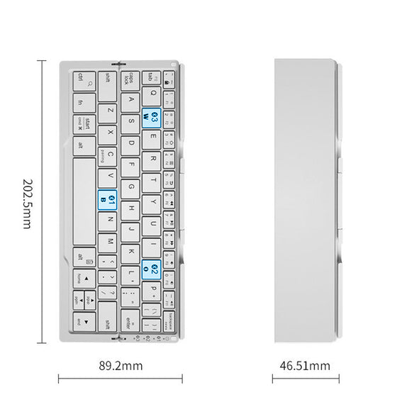 Faltbare Bluetooth-Tastatur