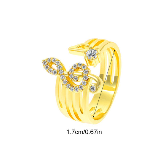 Musiknote Symbol Ring