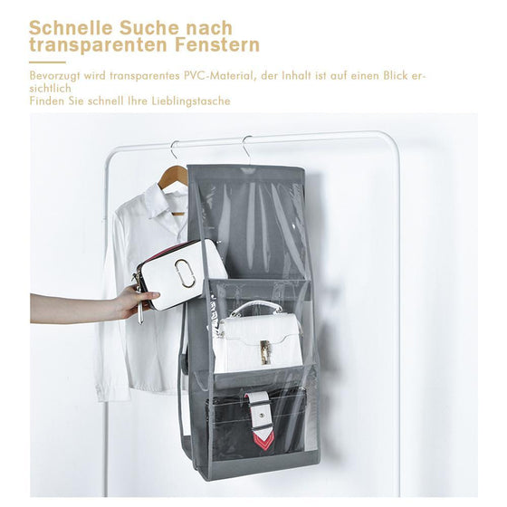 6-Taschen faltbare hängende Handtasche Organizer -Miwill