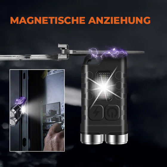 Magnetische Mini-Schlüsselanhänger-Taschenlampe