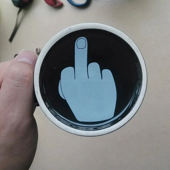 Lustige Mittelfinger-Tasse „Have a Nice Day“