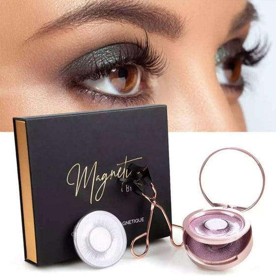 Set mit magnetischen falschen Wimpern