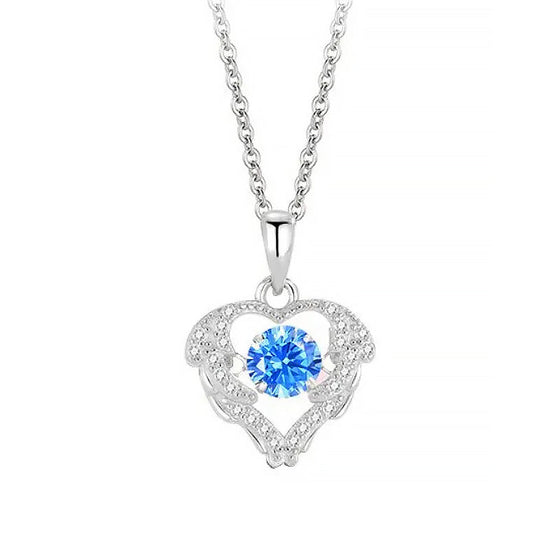 Sparkling Zirconia Heart Necklace