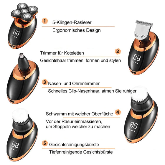 5 in 1 Wiederaufladbarer Elektrorasierer