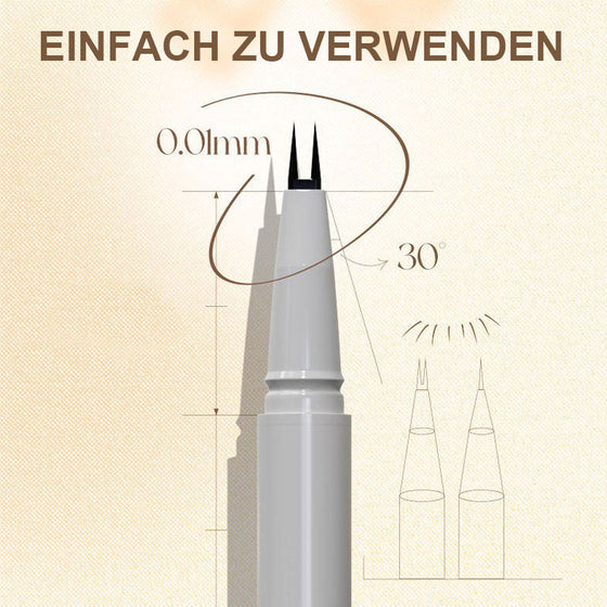 Doppelter spitzer unterer Wimpernkranz