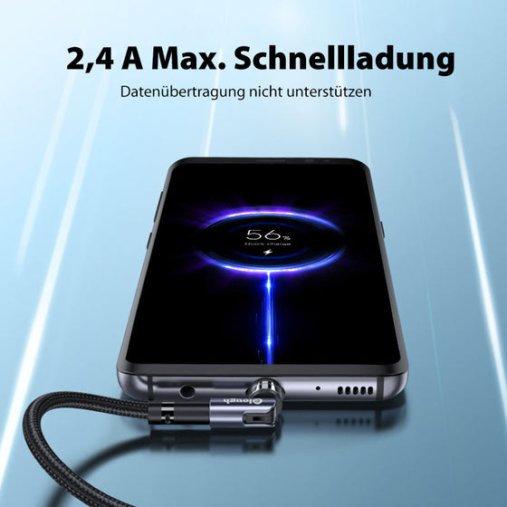 540 Grad drehbares 3 in 1 magnetisches Datenkabel