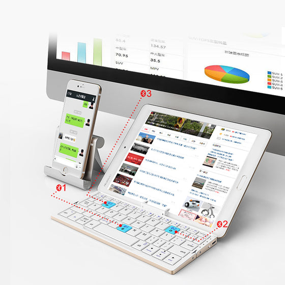 Faltbare Bluetooth-Tastatur