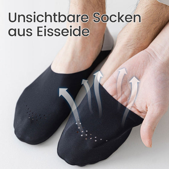 Atmungsaktive, rutschfeste Socken aus Eisseide