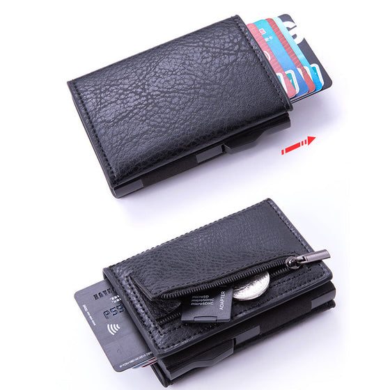 Side Push Auto Pop-Up Card Holder