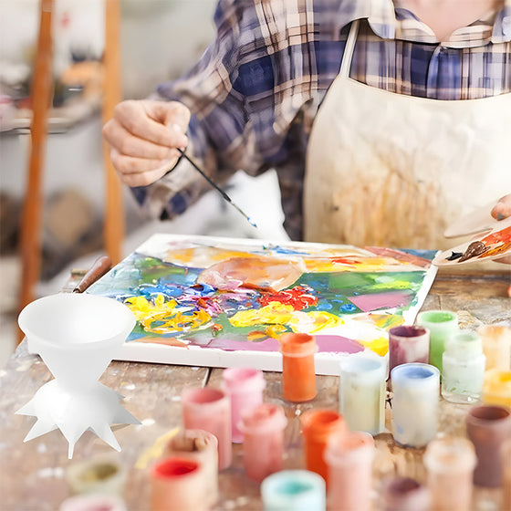 Gießen Farbe Blume geteilt Kunst Tasse