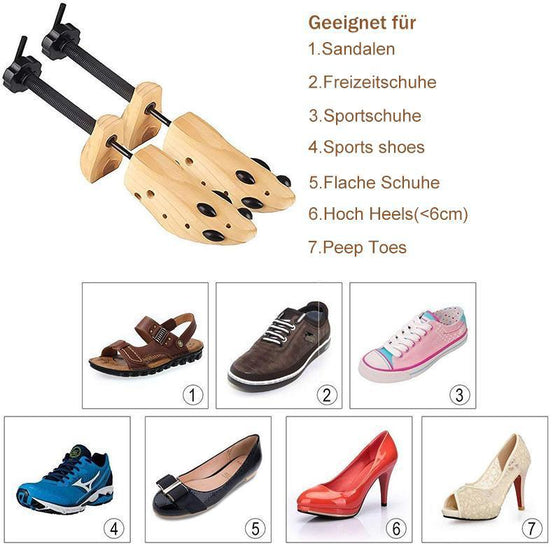 Hölzerne Schuhspanner