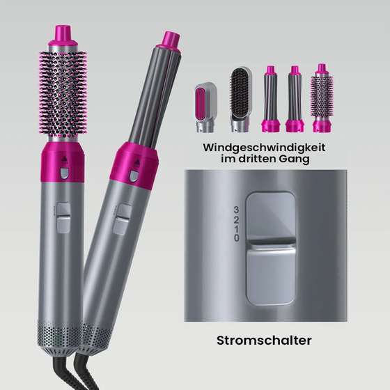 5 in 1 professionelles multifunktionales Haarstyling-Werkzeug