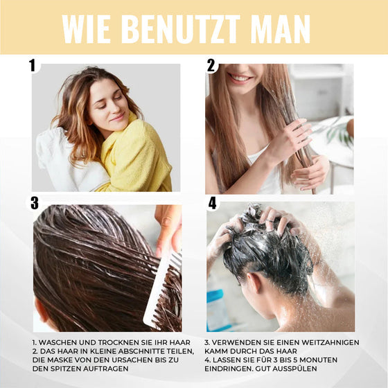 Sofortige Keratin-Haarreparaturmaske