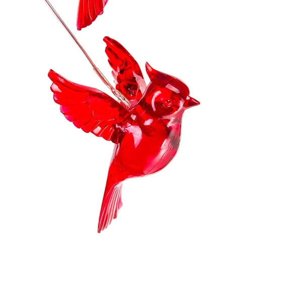 Rotes Vogel-Windspiel-Licht