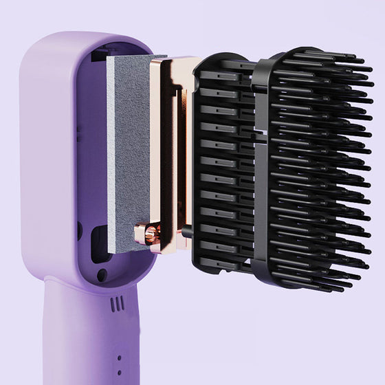 [Negative Ions Do Not Hurt Hair] Portable Mini Hair Straightening Comb