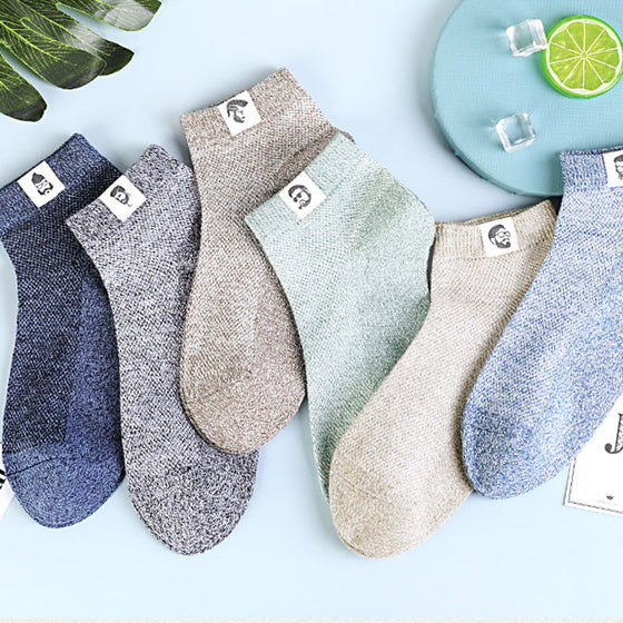 Atmungsaktive Antibakterielle Deo-Socken für Herren 5 Paar