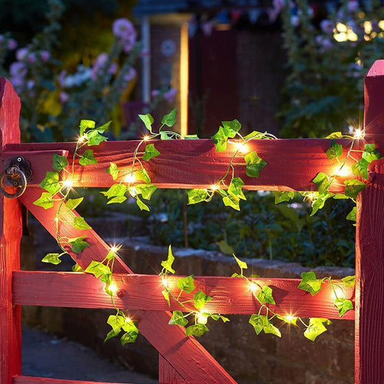 Solar Rattan LED-Leuchten