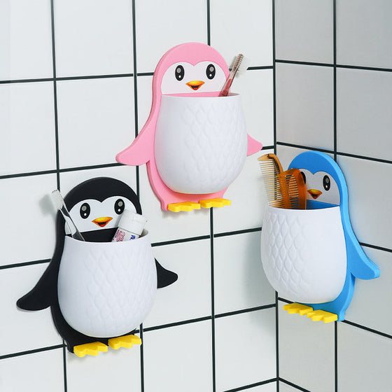 Penguin Shape Wall Mount Phone Holder