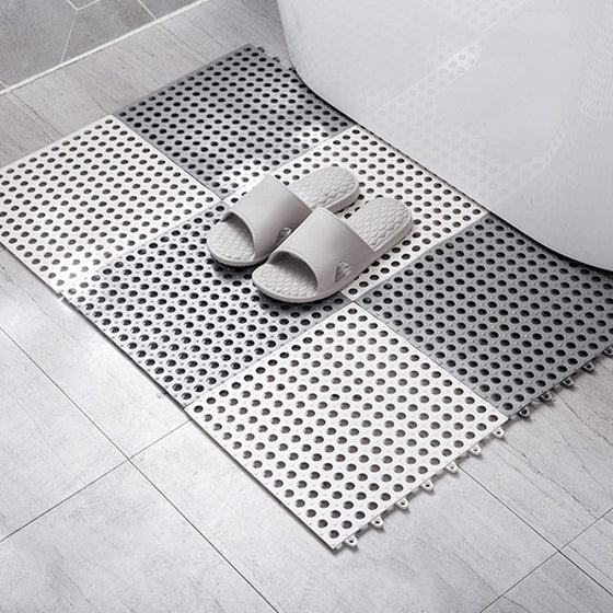 Bathroom PVC spliceable non-slip mat(4 Stück)