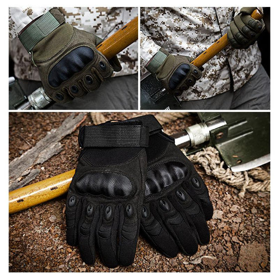 Harte Knöchel-Vollfinger-Motorradhandschuhe für Outdoor-Radfahren