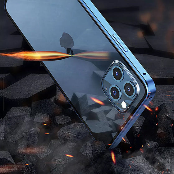 Magnetic anti-peeping phone case for iPhone