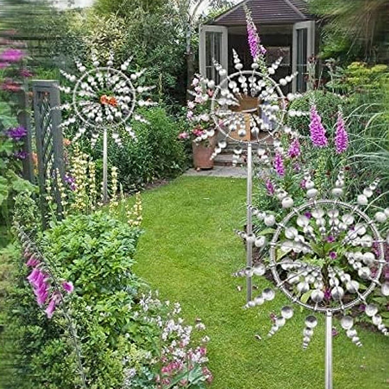 Garden Magic Kinetische Windmühle aus Metall