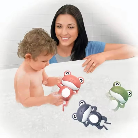 Baby Dusche  Uhrwerk Niedliches Tier schwimmender Frosch