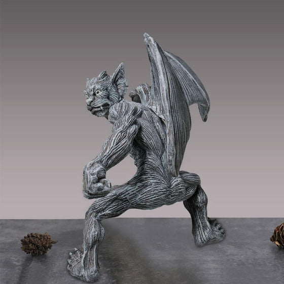 Drachengeflügelter Gargoyle-Zaunaufhänger