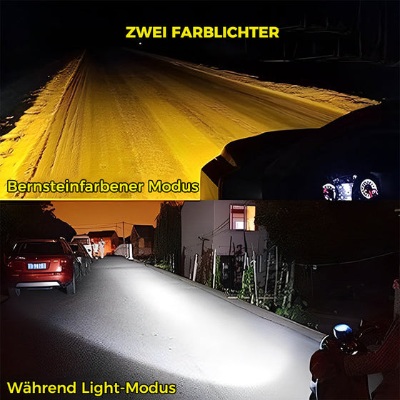 Motorrad fahrende LED-Zusatzscheinwerfer