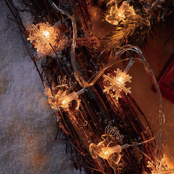 Weihnachtsschneeflocken-Lichterkette