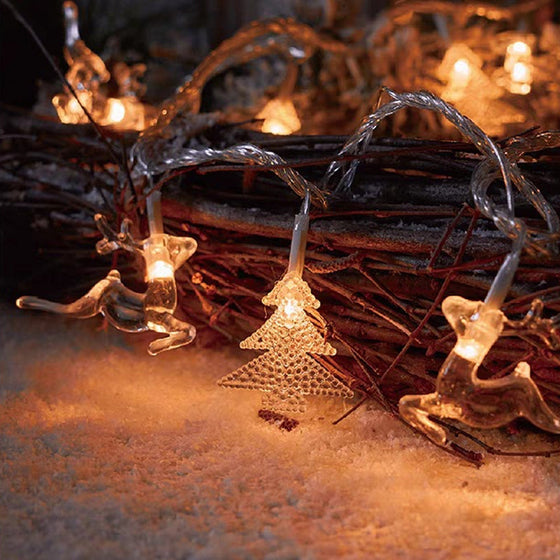 Weihnachtsschneeflocken-Lichterkette